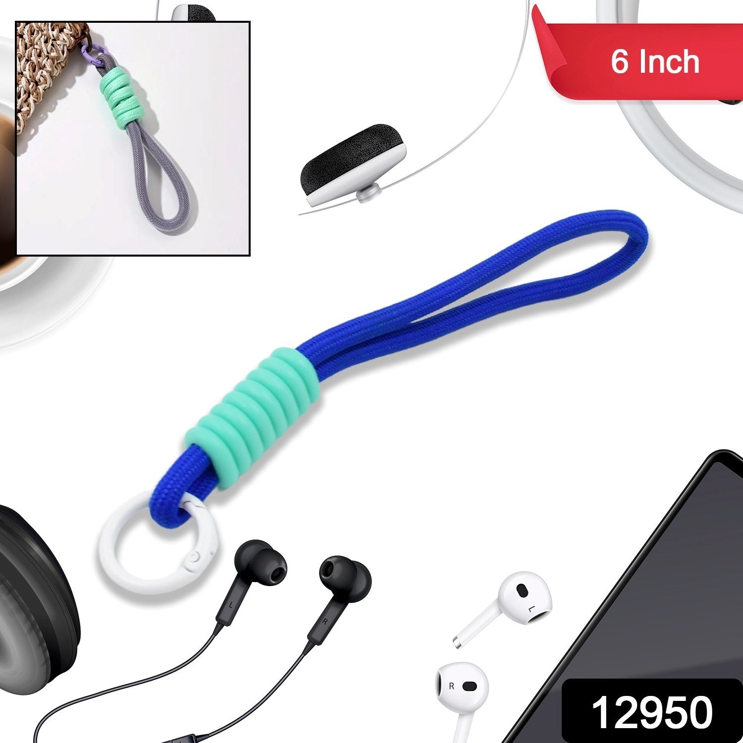 Multipurpose Adjustable Hand Wrist Strap Lanyard Cellphone, Phone Strap (1 Pc / 6 Inch / Multicolor) Multipurpose Adjustable Hand Wrist Strap Lanyard Cellphone, Phone Strap (1 Pc / 6 Inch / Multicolor)